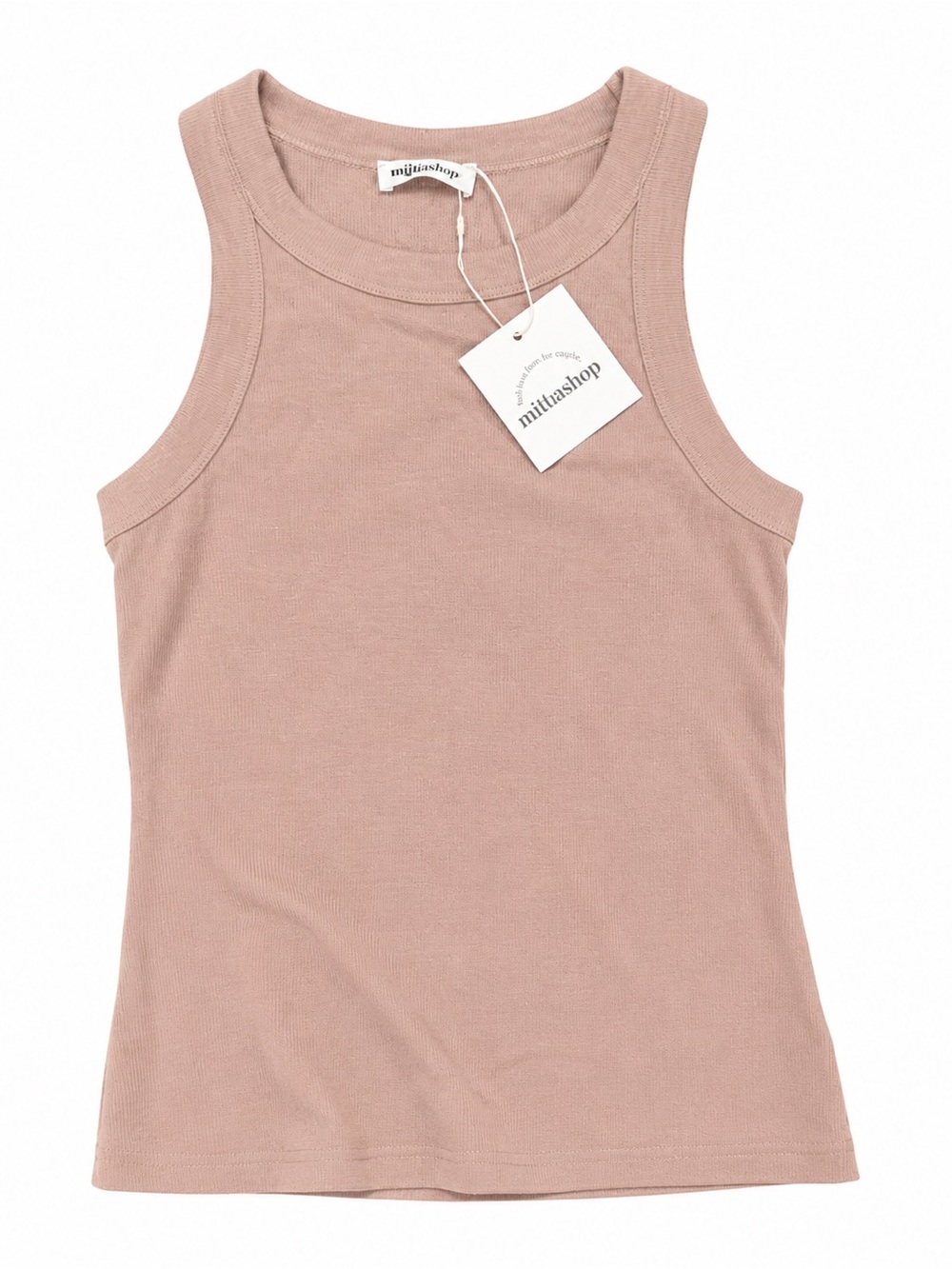 Women’s Tan Ribbed Tank Top